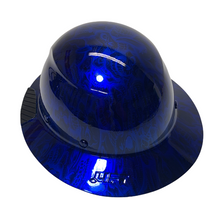 Load image into Gallery viewer, Custom Blue Kandy Negative Insanity Skulls Lift DAX Carbon Fiber FB Hard Hat