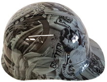 Load image into Gallery viewer, Hydro Dipped Hard Hat High Gloss Light Grey Wonder Woman 6 Point Harness