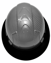 Load image into Gallery viewer, Custom Hydro Dipped Hard Hat Ridgeline Ful Brim Silver Carbon Fiber B Brim