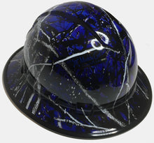 Load image into Gallery viewer, Hydro Dipped Hard Hat Ridgeline Full Brim Custom Blue Muddy Girl Camo