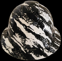 Load image into Gallery viewer, Hydro Dipped Hard Hat Ridgeline Full Brim Custom White Marble Splash