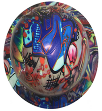 Load image into Gallery viewer, Hydro Dipped Hard Hat Ridgeline Full Brim Custom Colored Graffiti