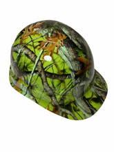 Load image into Gallery viewer, Hard Hat Ridgeline Cap Style Custom Hi Vis Green Vista Camo