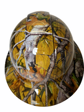 Load image into Gallery viewer, Hydro Dip Hard Hat Yellow Oak Vista Camo Pyramex Ridgeline Protective
