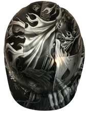 Load image into Gallery viewer, Custom Hydro Dipped Hard Hat Ridgeline Cap Style White Ace Of Skulls