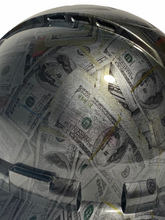 Load image into Gallery viewer, Custom Hydro Dipped Hard Hat Silver Metallic 100 Stacks Ridgeline Vented Full Brim