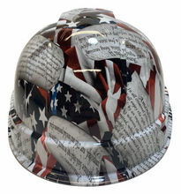 Load image into Gallery viewer, Custom White Amendments Hard Hat Ridgeline Cap Style