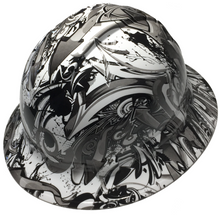 Load image into Gallery viewer, Custom Hard Hat White Graffiti Full Brim Ridgeline