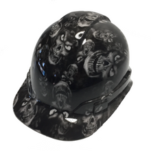 Load image into Gallery viewer, Hard Hat Ridgeline Cap Style Custom Light Gray Hades Skulls