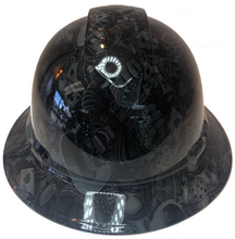 Load image into Gallery viewer, Custom Hydro Dipped Slate Gray Gambler Ridgeline Full Brim Hard Hat