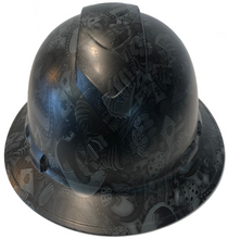 Load image into Gallery viewer, Custom Hydro Dipped Slate Gray Gambler Ridgeline Full Brim Hard Hat