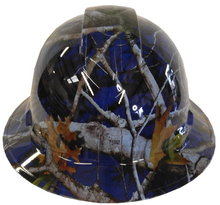 Load image into Gallery viewer, Hard Hat Ridgeline Full Brim Custom Blue Vista Camo Hydro Dipped