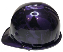 Load image into Gallery viewer, Custom Hard Hat Plum Crazy Purple Midnight American Flags SL Series Cap Style