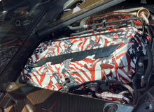Load image into Gallery viewer, Custom Hydro Dipped 2020+ Corvette Engine Cover American Flags Matte Finish