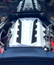 Load image into Gallery viewer, Custom Hydro Dipped 2020+ Corvette Engine Cover White With Black Out