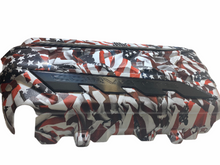Load image into Gallery viewer, Custom Hydro Dipped 2020+ Corvette Engine Cover American Flags Matte Finish With Black Out