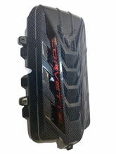 Load image into Gallery viewer, Custom Hydro Dipped 2020+ Corvette Engine Cover Sport Carbon Fiber With Corvette Red Letters