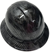 Load image into Gallery viewer, Custom Hydro Dipped Hard Hat Carbon Fiber No Evil Skulls Full Brim Ridgeline