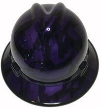 Load image into Gallery viewer, Custom Hard Hat Plum Crazy Purple Midnight American Flags