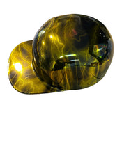 Load image into Gallery viewer, Custom Gold Chrome lightning Flatboy Mikes Pro Lid novelty helmet
