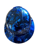 Load image into Gallery viewer, Custom Hydro Dipped Ridgeline Full Brim Vented Kandy Blue Chrome Joker
