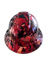 Load image into Gallery viewer, Custom Hydro Dipped Ridgeline Cap Style Chrome Kandy Red Ridge Graffiti
