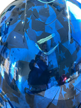 Load image into Gallery viewer, Custom Hydro Dipped Ridgeline Cap Style Chrome Kandy Blue Midnight Flags
