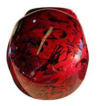 Load image into Gallery viewer, Custom Hydro Dipped Kandy Red Graffiti 2.0 Mikes Pro Lid novelty helmet

