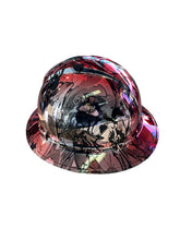 Load image into Gallery viewer, Custom Hydro Dipped Ridgeline Cap Style Chrome Kandy Red Ridge Graffiti
