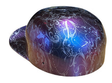 Load image into Gallery viewer, Custom Hydro Dipped Purple Blue Chameleon Lilies Doughboy Mikes Pro Lid novelty helmet
