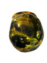 Load image into Gallery viewer, Custom Gold Chrome lightning Flatboy Mikes Pro Lid novelty helmet
