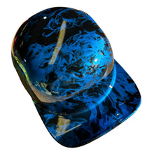 Load image into Gallery viewer, Custom Hydro Dipped Diamond Blue Flames Doughboy Mikes Pro Lid novelty helmet
