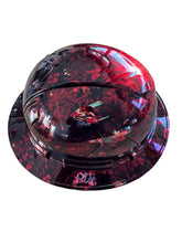Load image into Gallery viewer, Custom Hydro Dipped Ridgeline Full Brim Chrome kandy red Reaper

