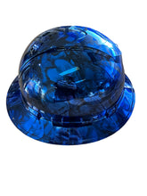 Load image into Gallery viewer, Custom Hydro Dipped Ridgeline Full Brim Vented Kandy Blue Chrome Joker
