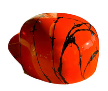 Load image into Gallery viewer, Custom Hydro Dipped Hi Vis Orange Barbed Wire Doughboy Mikes Pro Lid novelty helmet
