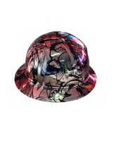 Load image into Gallery viewer, Custom Hydro Dipped Ridgeline Cap Style Chrome Kandy Red Ridge Graffiti

