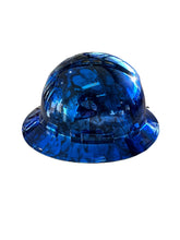 Load image into Gallery viewer, Custom Hydro Dipped Ridgeline Full Brim Vented Kandy Blue Chrome Joker
