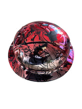 Load image into Gallery viewer, Custom Hydro Dipped Ridgeline Cap Style Chrome Kandy Red Ridge Graffiti
