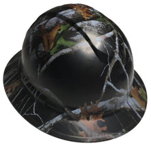 Load image into Gallery viewer, Custom Hydro Dipped Hard Hat Black Vista Camo Full Brim Ridgeline
