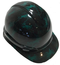 Load image into Gallery viewer, Hard Hat Ridgeline Cap Style Custom Dark Green Dragon Heads
