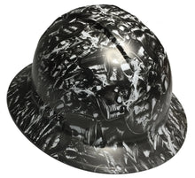 Load image into Gallery viewer, Custom Hard Hat White Brotherhood Skulls Full Brim Ridgeline
