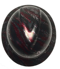 Load image into Gallery viewer, Custom Hard Hat Brandywine Red Marble Splash MSA V-Gard Full Brim
