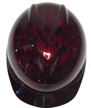 Load image into Gallery viewer, Custom Hard Hat Hydro Dipped Carbon Fiber Insanity Skulls MSA VGard Cap Style
