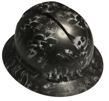 Load image into Gallery viewer, Hard Hat Ridgeline Full Brim Custom Light Gray Soul Searcher Skulls
