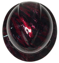 Load image into Gallery viewer, Custom Hard Hat Brandywine Red Marble Splash MSA V-Gard Full Brim
