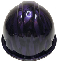 Load image into Gallery viewer, Custom Hard Hat Plum Crazy Purple Midnight American Flags SL Series Cap Style
