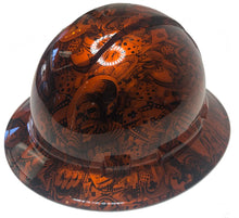 Load image into Gallery viewer, Custom Hydro Dipped Hard Hat Ridgeline Full Brim Orange Kandy Gambler
