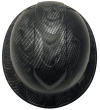 Load image into Gallery viewer, Custom Hydro Dipped Hard Hat Carbon Fiber Hades Skulls Full Brim Ridgeline
