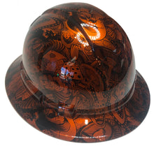 Load image into Gallery viewer, Custom Hydro Dipped Hard Hat Ridgeline Full Brim Orange Kandy Gambler
