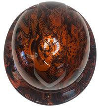 Load image into Gallery viewer, Custom Hydro Dipped Hard Hat Ridgeline Full Brim Orange Kandy Gambler
